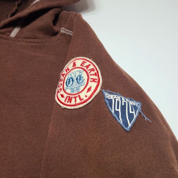 Ocean And Earth "Surfing Is My Religion" Men's Hoodie Size Small Graphic Y2k - Picture 4 of 9